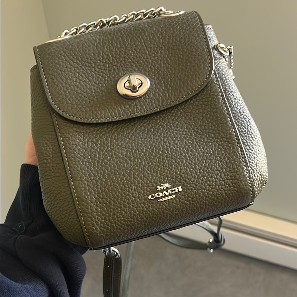 Coach Olive Green Leather Bag